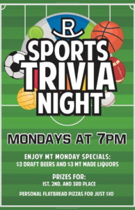 Sports Trivia 11 12 2018 Bozeman Rocking R Bar Special Events