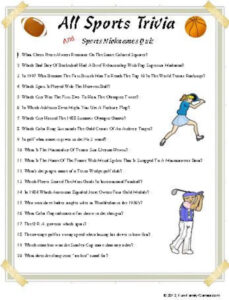 Sports Trivia Questions And Answers Australia Draw public