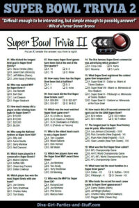 Super Bowl Trivia Questions Last Updated Feb 12 2022 Super Bowl