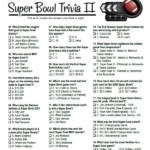 Super Bowl Trivia Questions Last Updated Feb 12 2022 Super Bowl