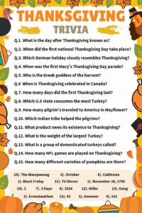 Thanksgiving Trivia Questions Answers Meebily Thanksgiving Facts