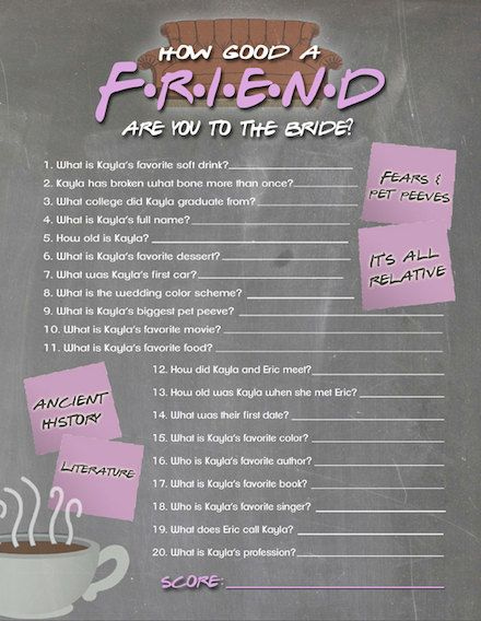 The 25 Best Friends Trivia Ideas On Pinterest