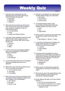 The Class Without Walls Current Events Week 4