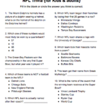 The Rotter Homestead NFL Trivia For Kids Adults