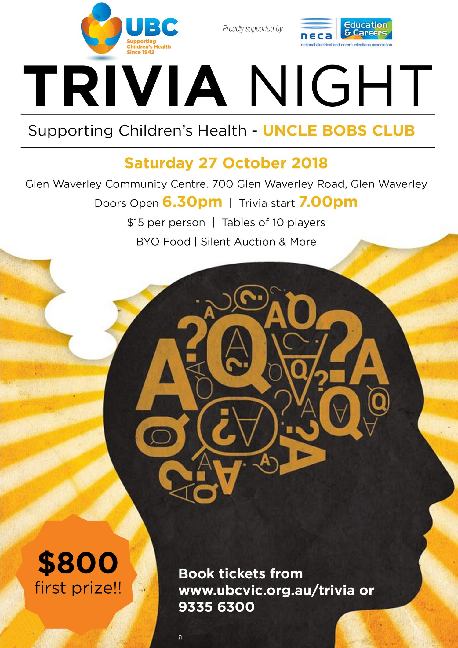 Trivia Poster October UBCVIC