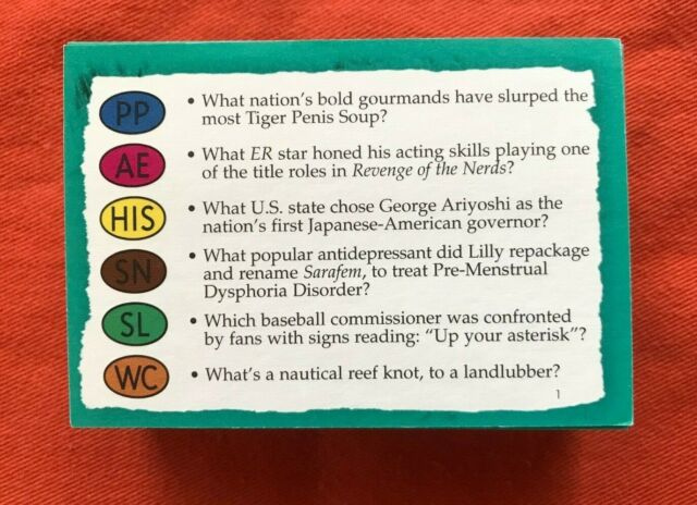 Trivial Pursuit Genus 5 100 Question And Answer Cards EBay