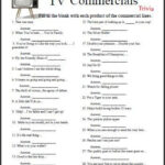 TV Commercials Trivia Etsy In 2021 Printable Word Games Family