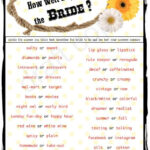 Wedding Shower Game Bachelorette Party Game Bridal Trivia Game