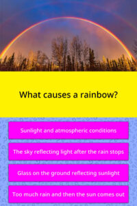 What Causes A Rainbow Trivia Questions QuizzClub