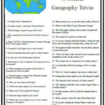 World Geography Trivia Etsy