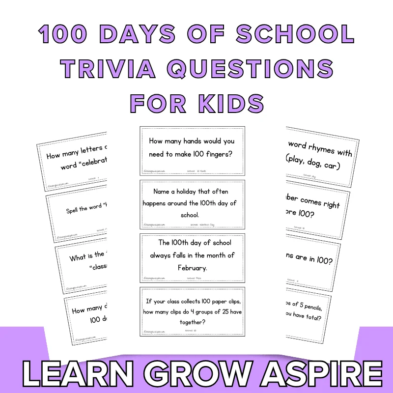 100th Day Of School Trivia Questions 100th Day Of School Trivia Questions