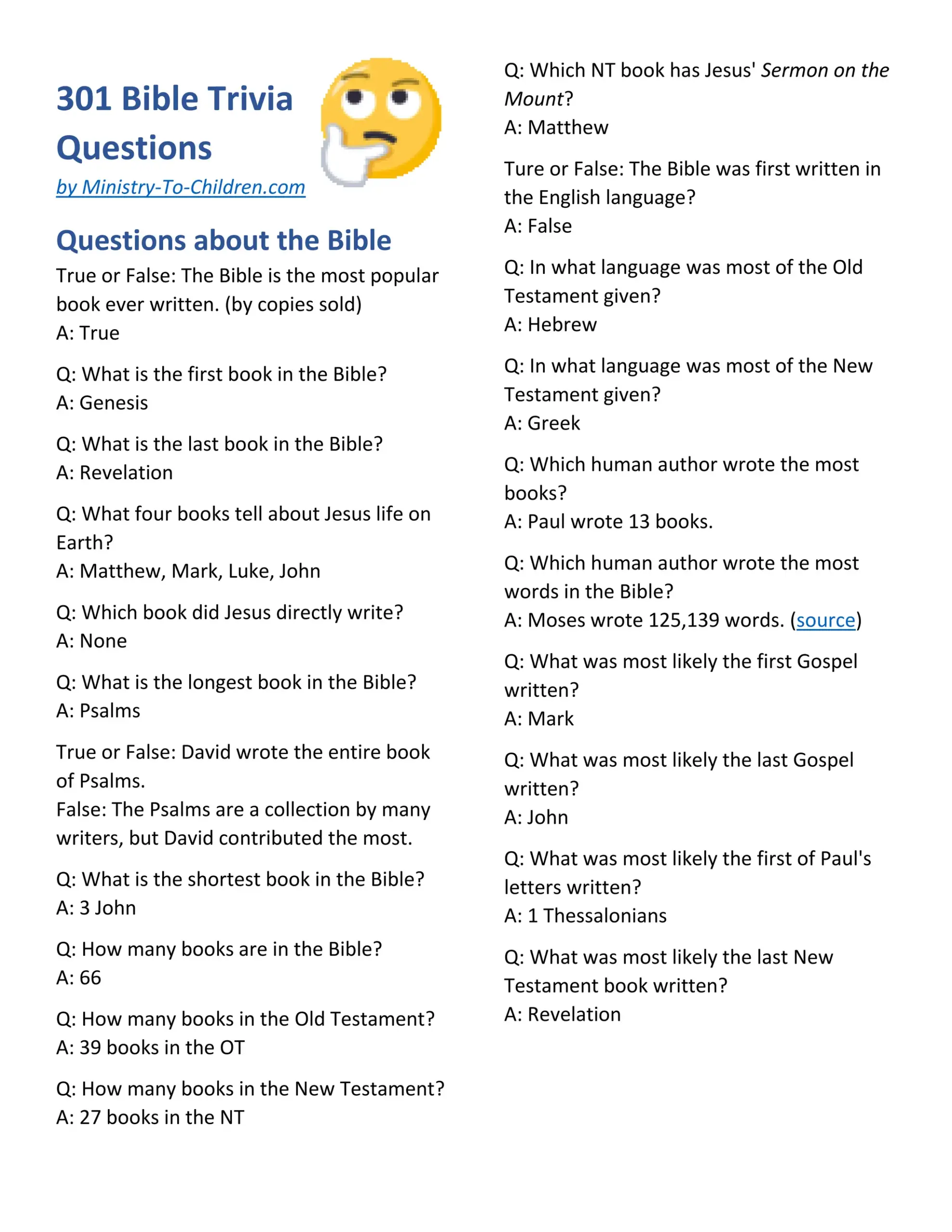 Bibletriviaquestionsandanswerspdf Bibletriviaquestionsandanswerspdf