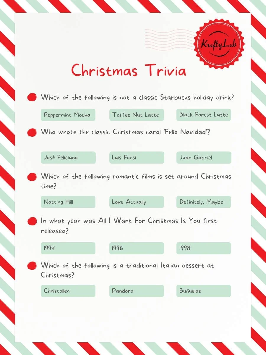 Christmas Trivia Christmas Trivia