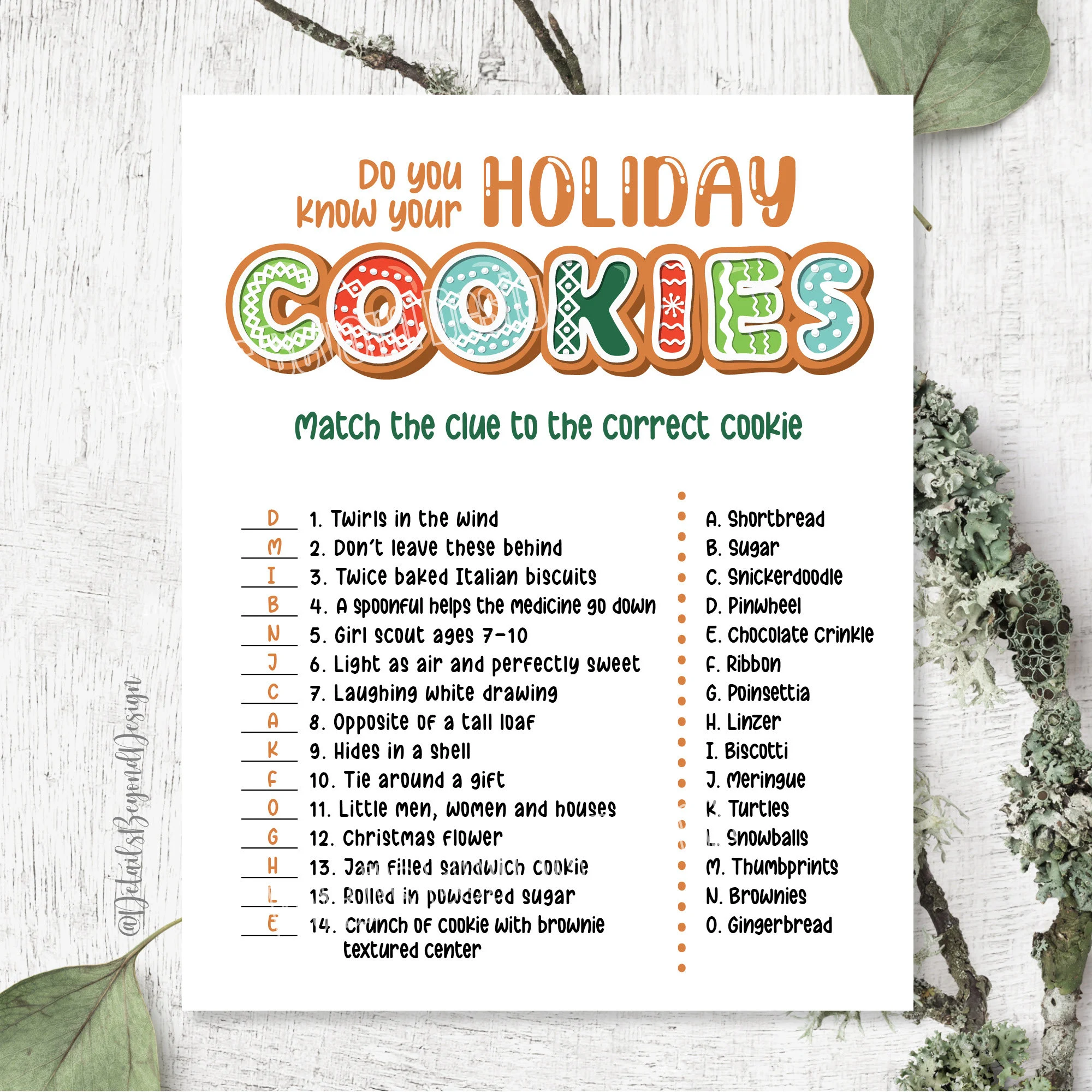 Do You Know Your Holiday Cookies Cookie