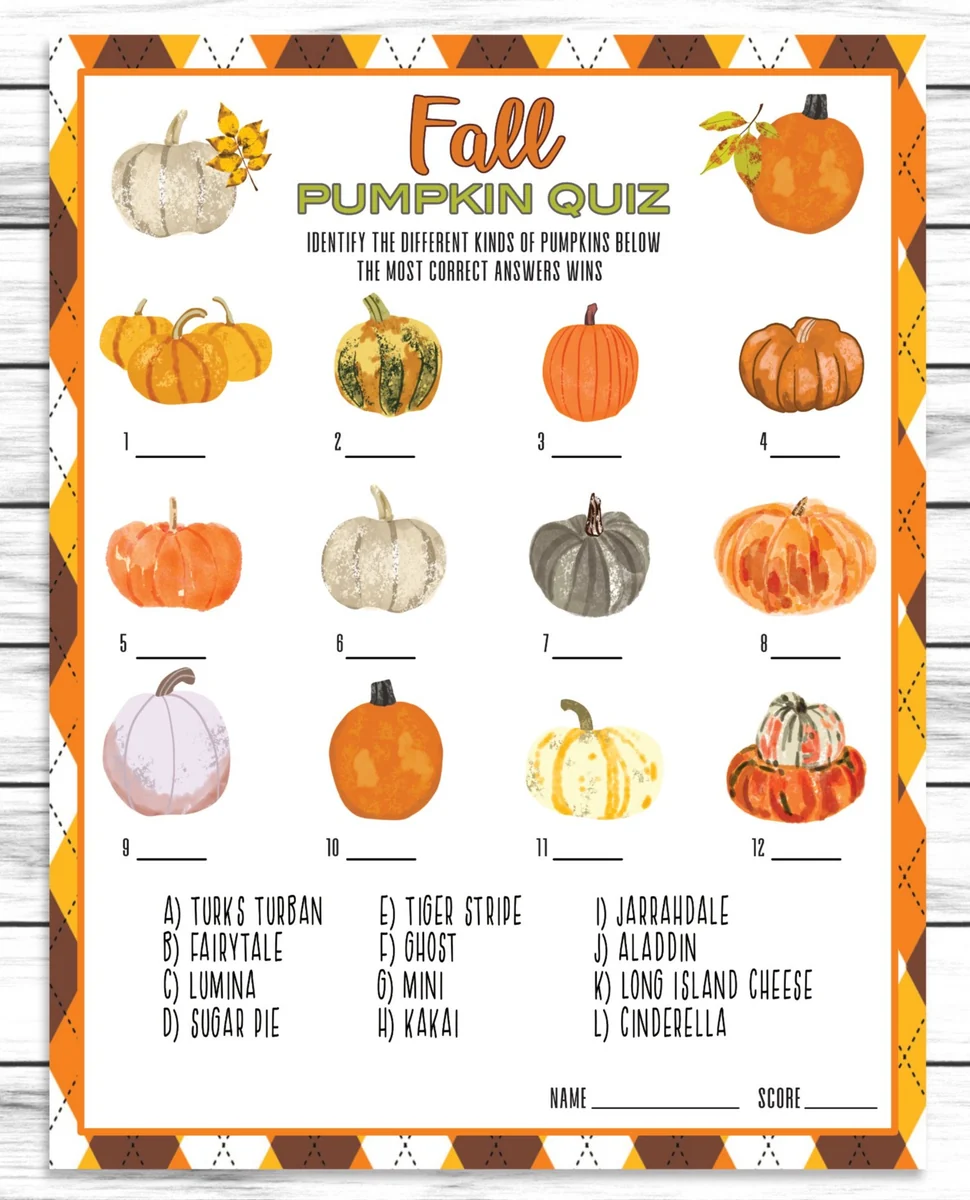 Fall Autumn Party Family Reunion Pumpkin Trivia Game Printable Or Virtual Kids Quiz Classroom Activity Sheet Instant Download Fall Autumn Party Family Reunion Pumpkin Trivia Game Printable Or Virtual Kids Quiz Classroom Activity Sheet Instant Download