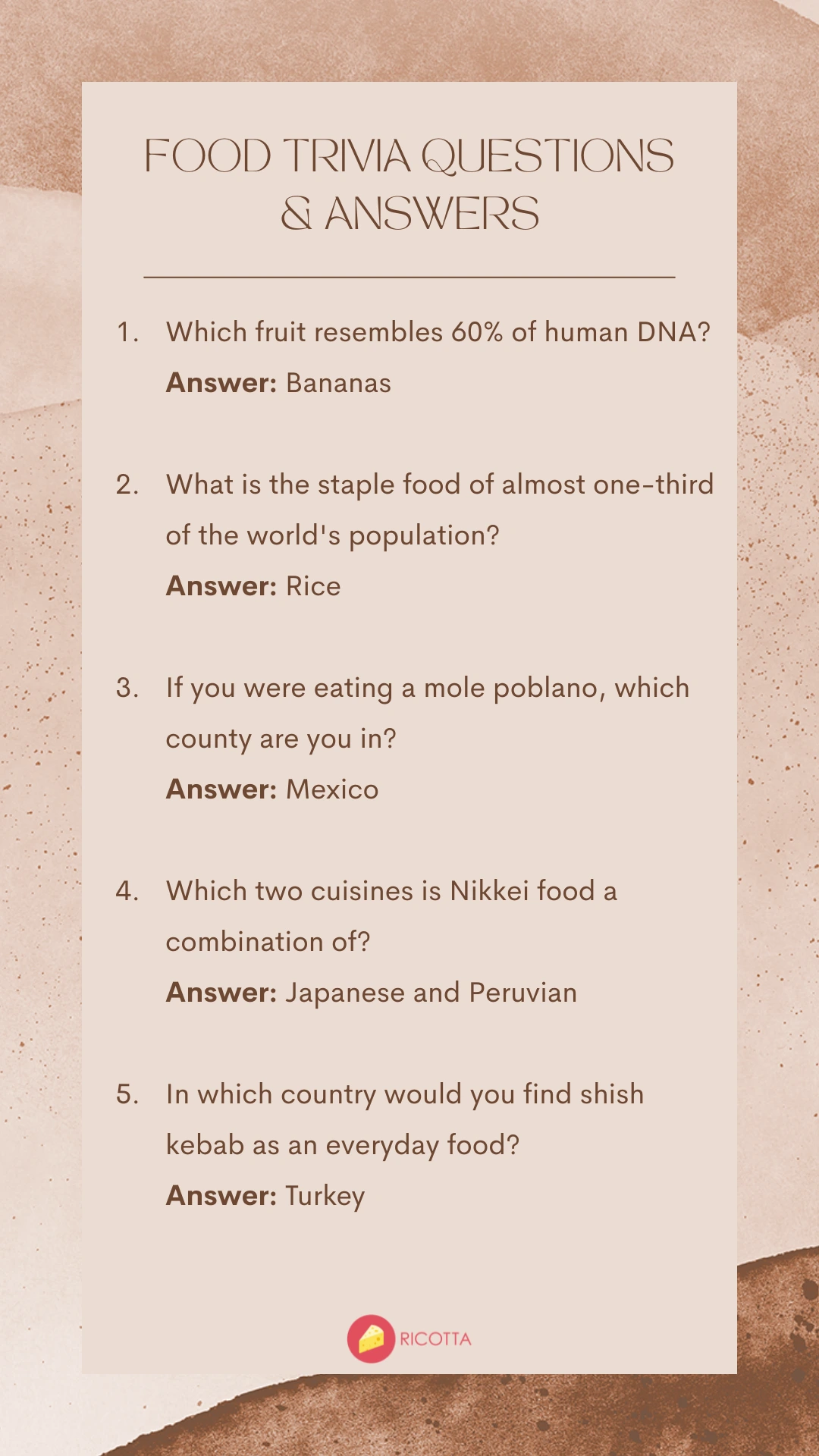 Food Trivia