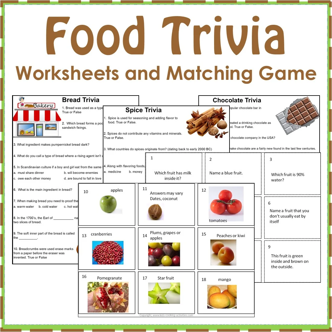 Food Trivia Game