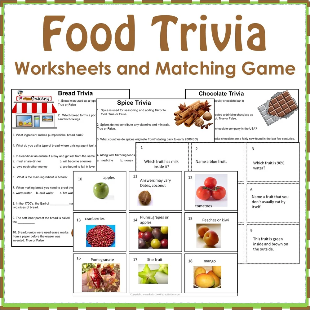 Food Trivia Questions