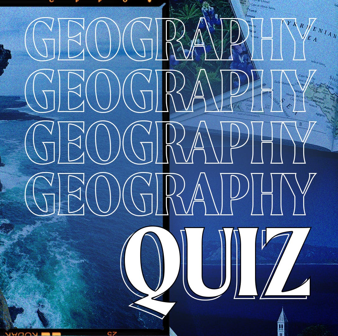 100 geography trivia questions and answers