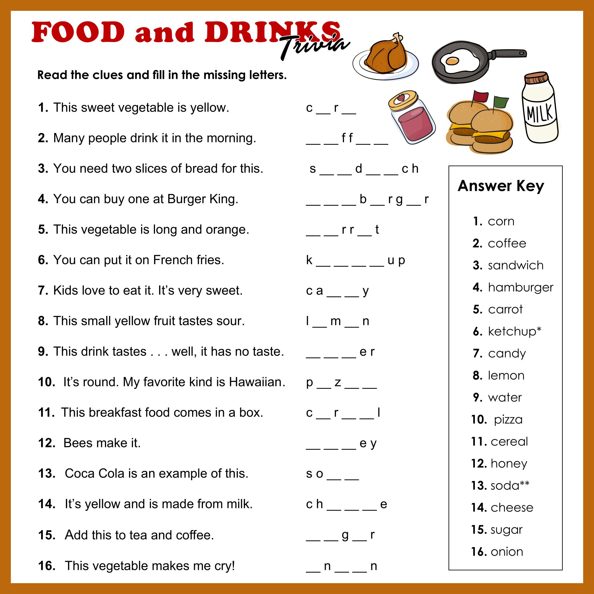 Post Printable Food Trivia 156947 Post Printable Food Trivia 156947