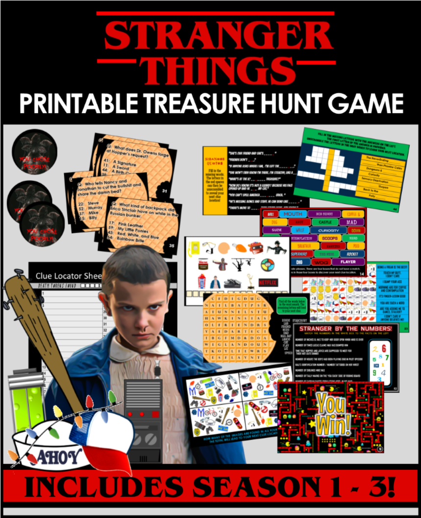 Stranger Things Trivia Treasure Hunt Stranger Things Trivia Treasure Hunt