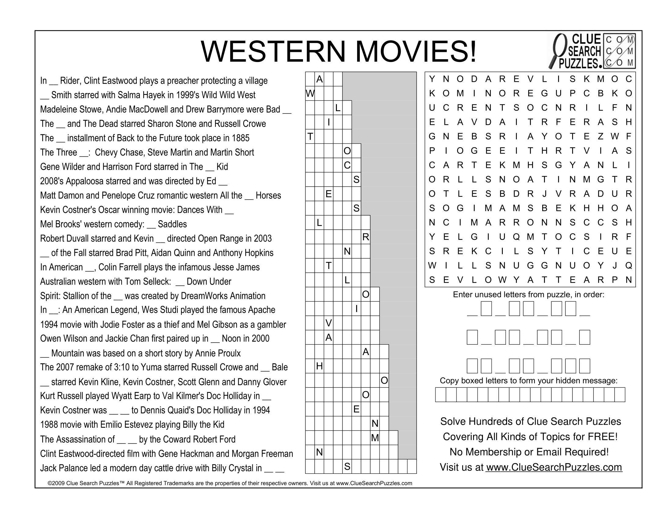 Western Movies Trivia Quiz Western Movies Trivia Quiz