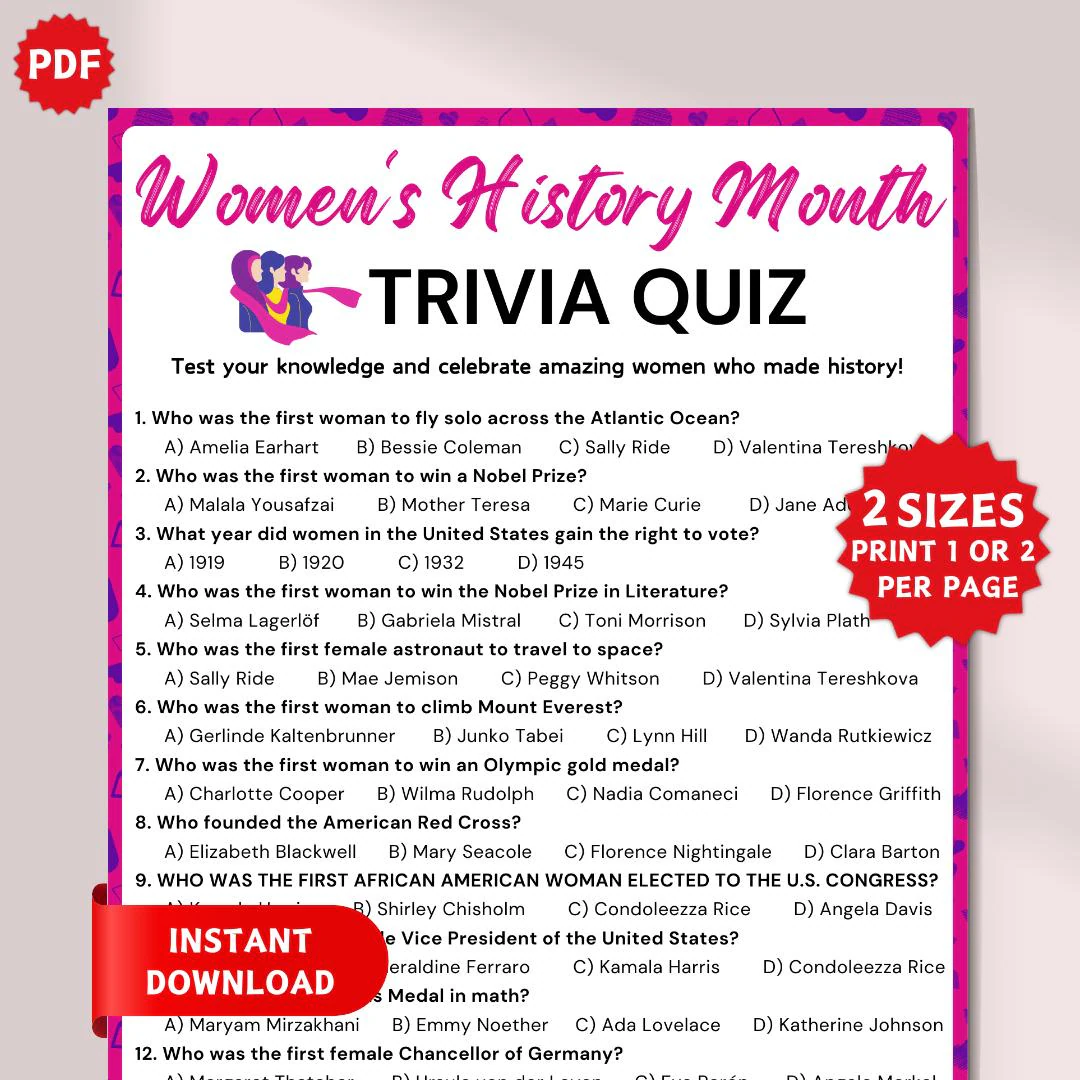women trivia questions and answers