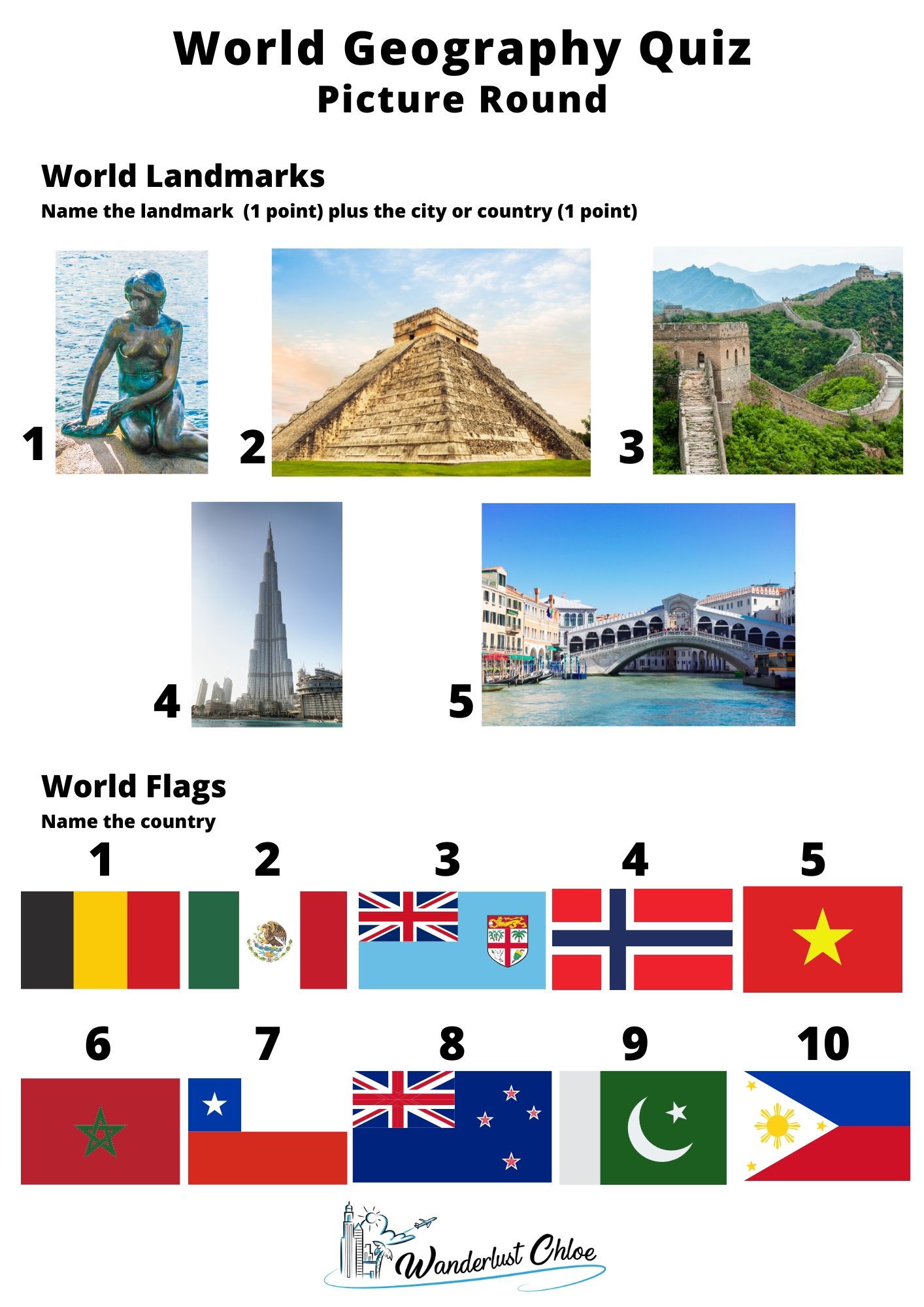 World Geography Trivia Questions